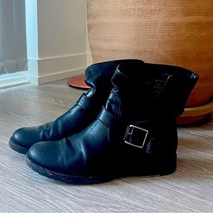 Frye moto ankle boots